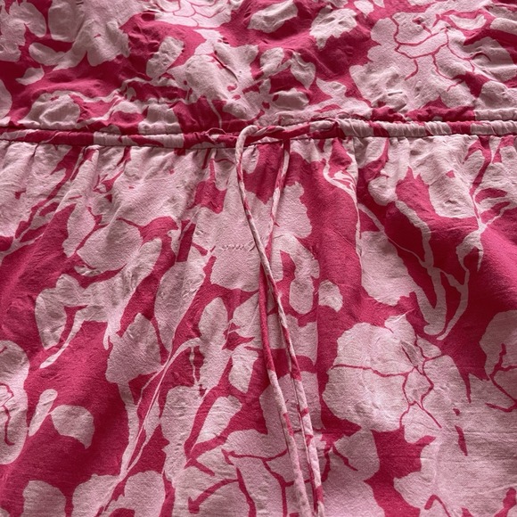 Hyacinth House Tuckernuck Women's Pink Floral Puff Mini Dress Small Feminine - Picture 10 of 16